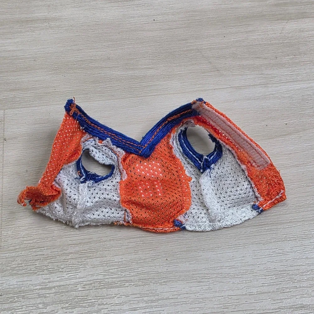 MGA Bratz Boyz Doll Basketball Outfit Orange White Mesh Jersey Shorts 15